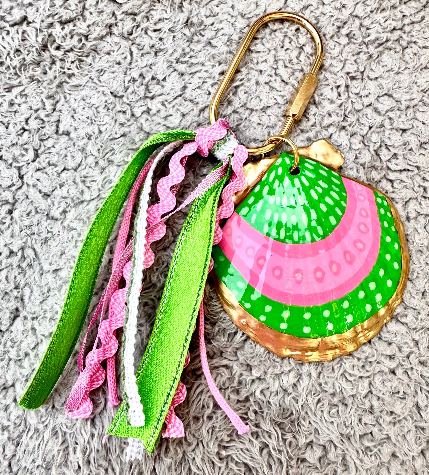 Pink Lilly Inspired Bag Tag / Keychain