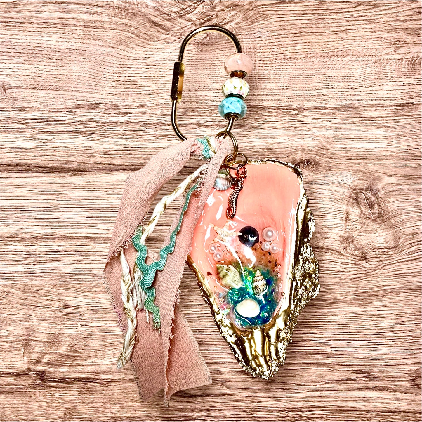 Peachy Beachy Bag Tag/Keychain